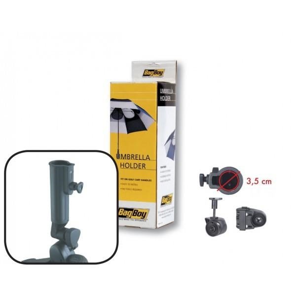 Bag Boy portaombrello, standard (con stazione base e adattatore), nero