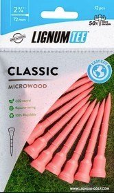 Lignum Tee 72mm (2 3/4") 12pack flying pink