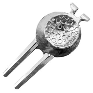 Longridge Laurel Pitchfork And Clip segnaposto, argento