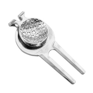 Longridge Laurel Pitchfork And Clip segnaposto, argento