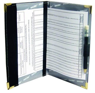 Longridge Deluxe Scorecard Holder, nero