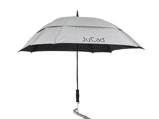JuCad JuCad telescopic golf umbrella 68" square & windproof with pin, silver