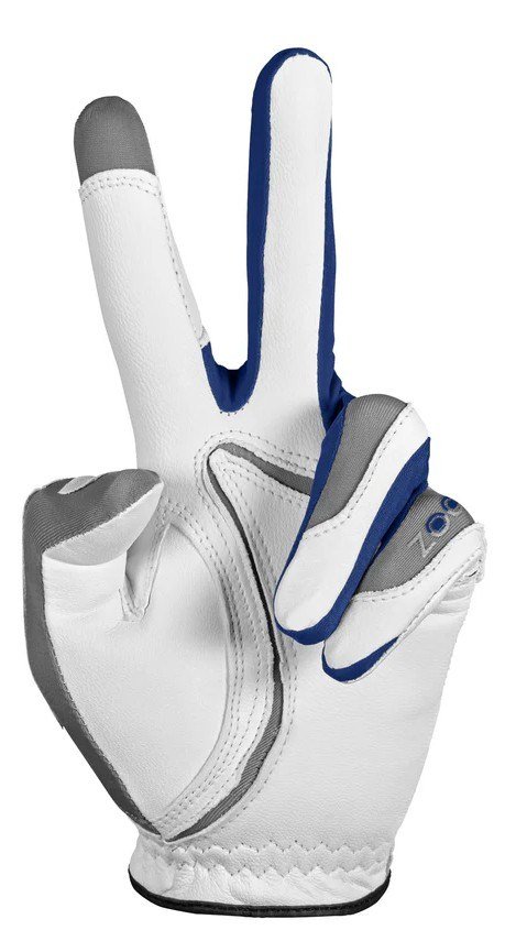 Zoom Zoom Tour guanto da golf da uomo, bianco/argento/blu
