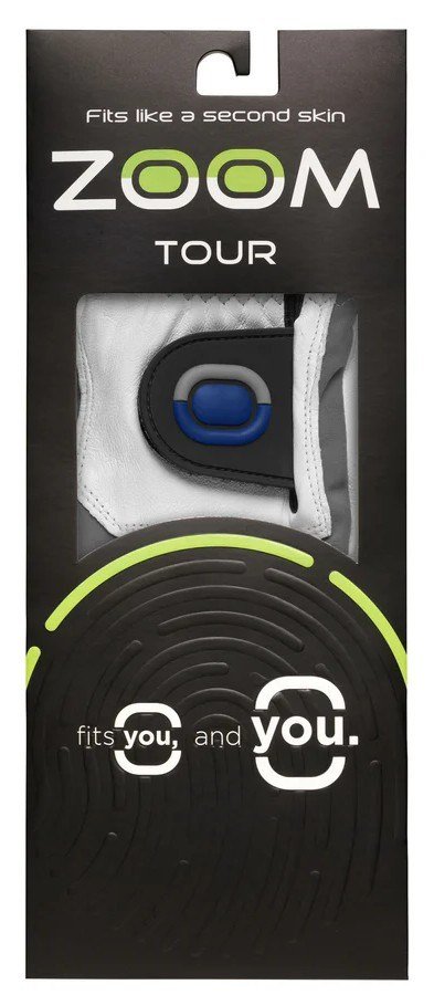 Zoom Zoom Tour guanto da golf da uomo, bianco/argento/blu