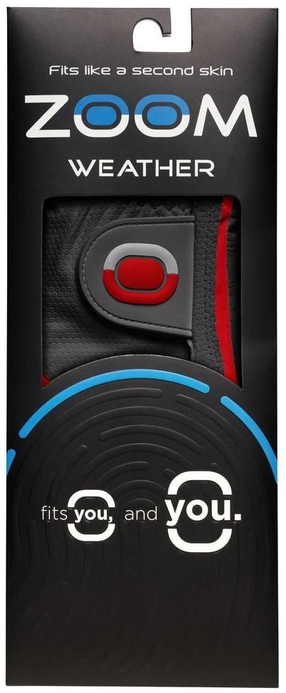 Zoom Zoom Weather guanto da golf uomo, rosso