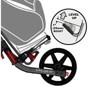 Clicgear Model 3.5+ Booster Clip accessorio per trolley, nero