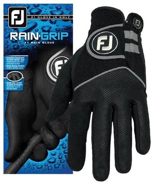 Footjoy RainGrip guanto da golf uomo, nero