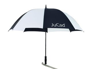 JuCad golf umbrella 68" con pin, nero/bianco