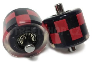 Heelys FATS Checks Wheel Kit, ABEC5, black/red