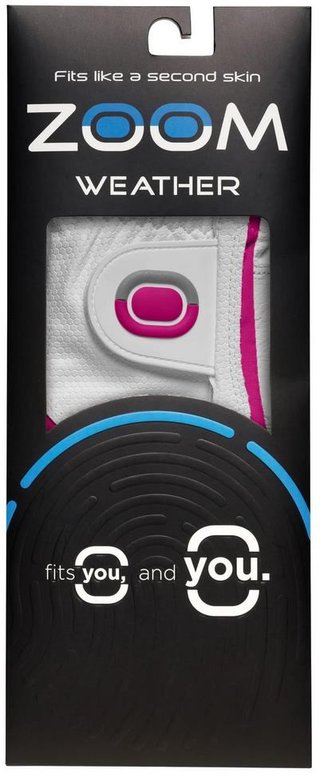 Zoom Zoom Weather guanto da golf donna, bianco/fucsia