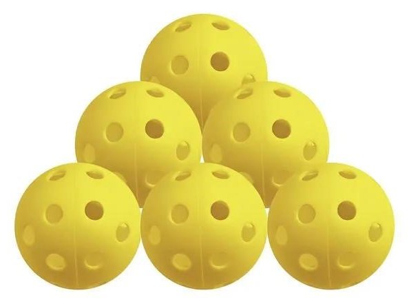 Longridge Airflow palline da golf da allenamento, gialle