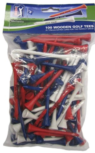 PGA Tour PGA Tour Wooden Tees 70mm 100 pezzi