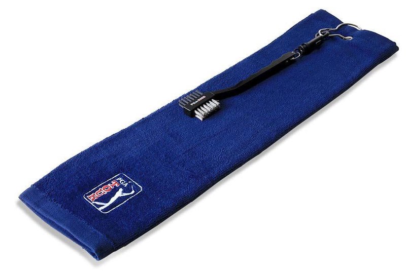 PGA Tour Golf Towel and Club Brush Set asciugamano, blu scuro