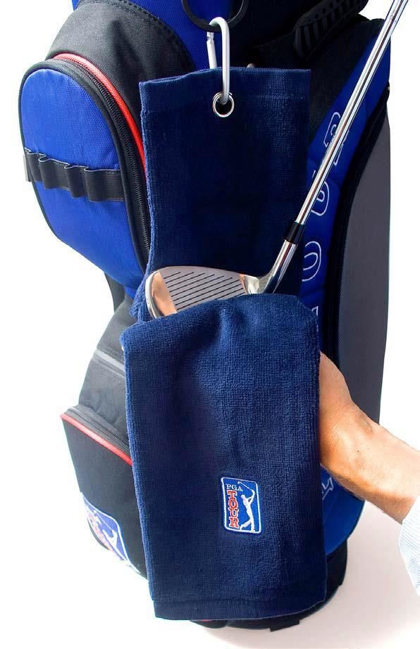 PGA Tour Golf Towel and Club Brush Set asciugamano, blu scuro