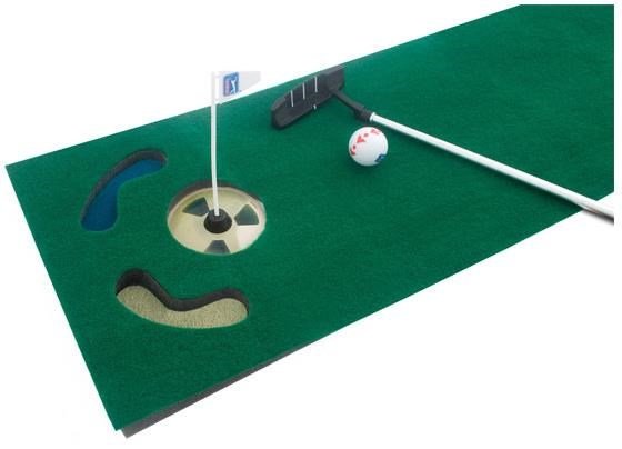 PGA Tour set da putting per casa/ufficio 6ft 1,84m + pallina da allenamento, putter pieghevole