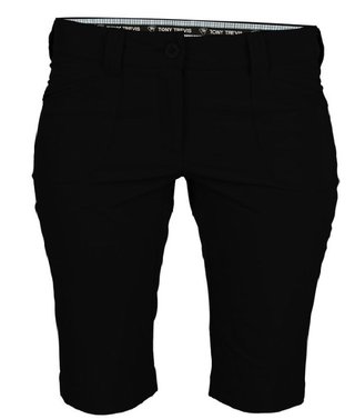 Tony Trevis ladies short slim fit pantaloncini da donna, nero