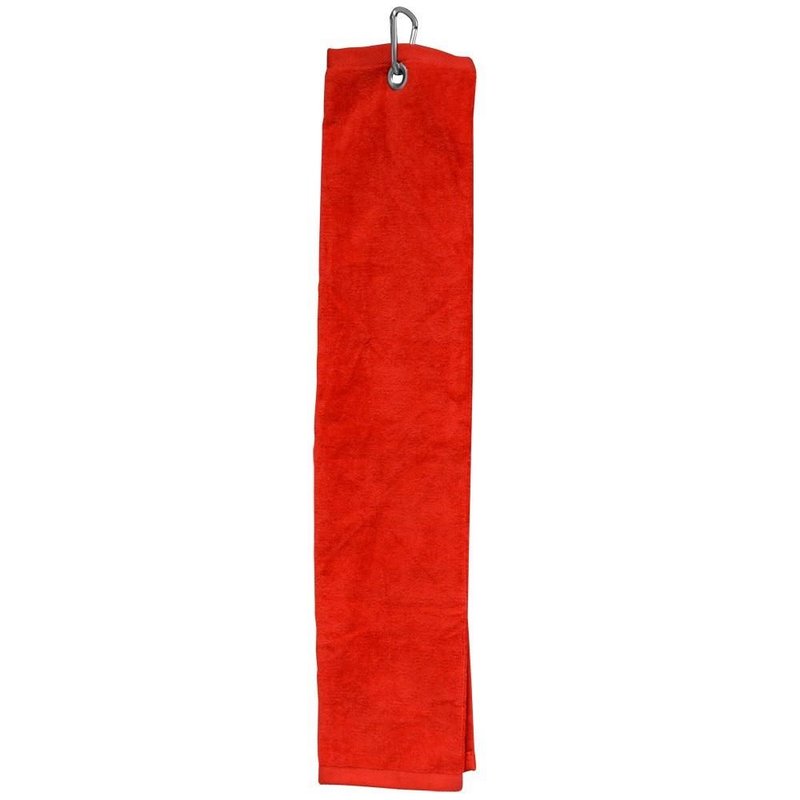 Longridge Blank Luxury Three Fold asciugamano da golf, rosso