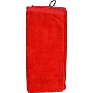 Longridge Blank Luxury Three Fold asciugamano da golf, rosso