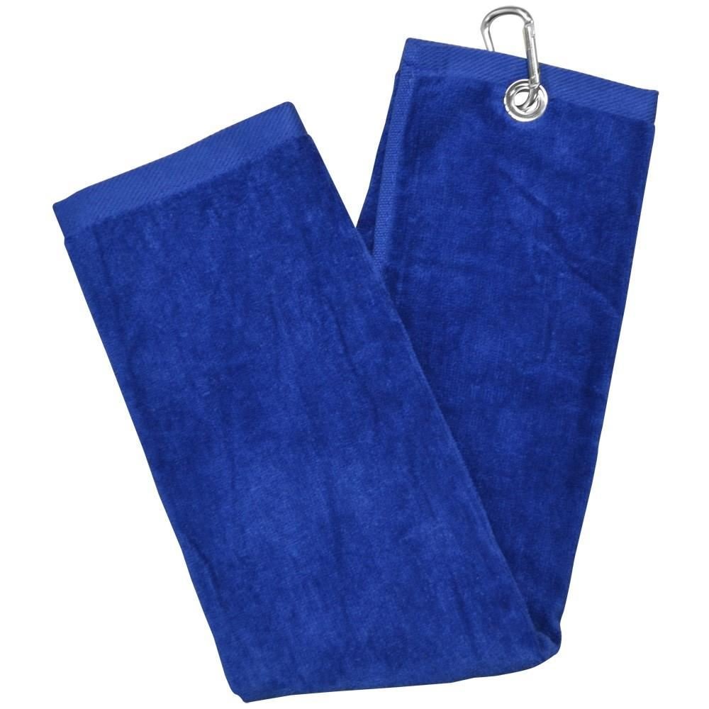 Longridge Blank Luxury Three Fold asciugamano da golf blu