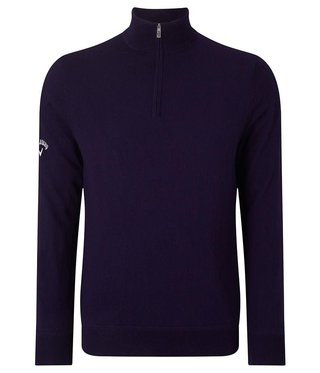 Callaway Windstopper 1/4 Zipped maglione da uomo, peacoat