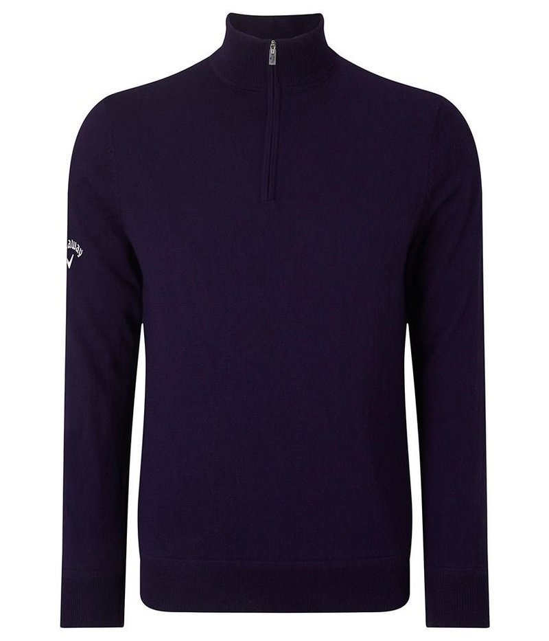 Callaway Windstopper 1/4 Zipped maglione da uomo, peacoat