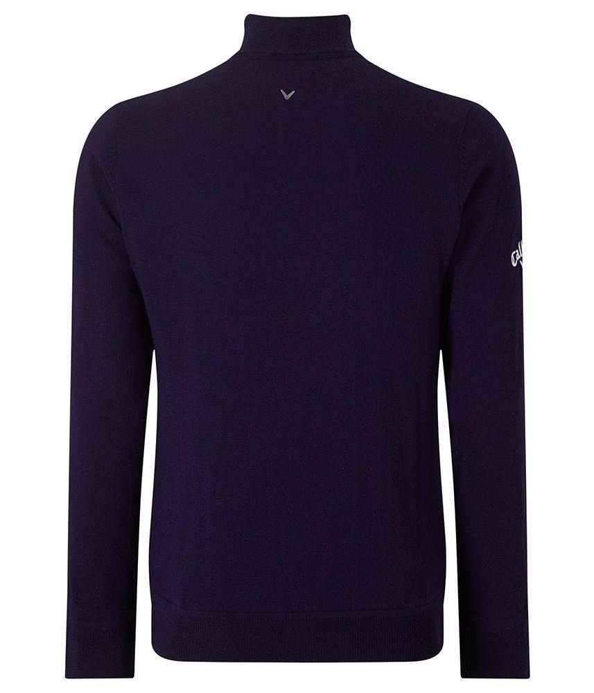 Callaway Windstopper 1/4 Zipped maglione da uomo, peacoat