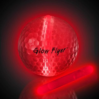 Masters Glow Flyer palline da golf, rosse
