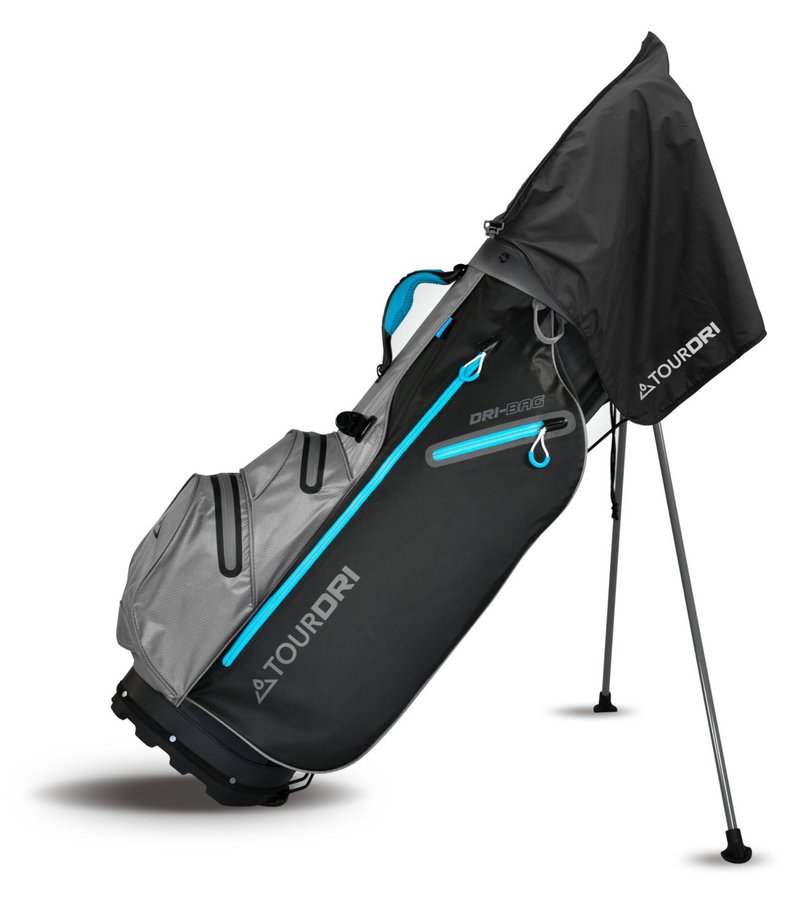 Masters Golf TourDri 2-in-1 asciugamano con cappuccio per borsa, nero