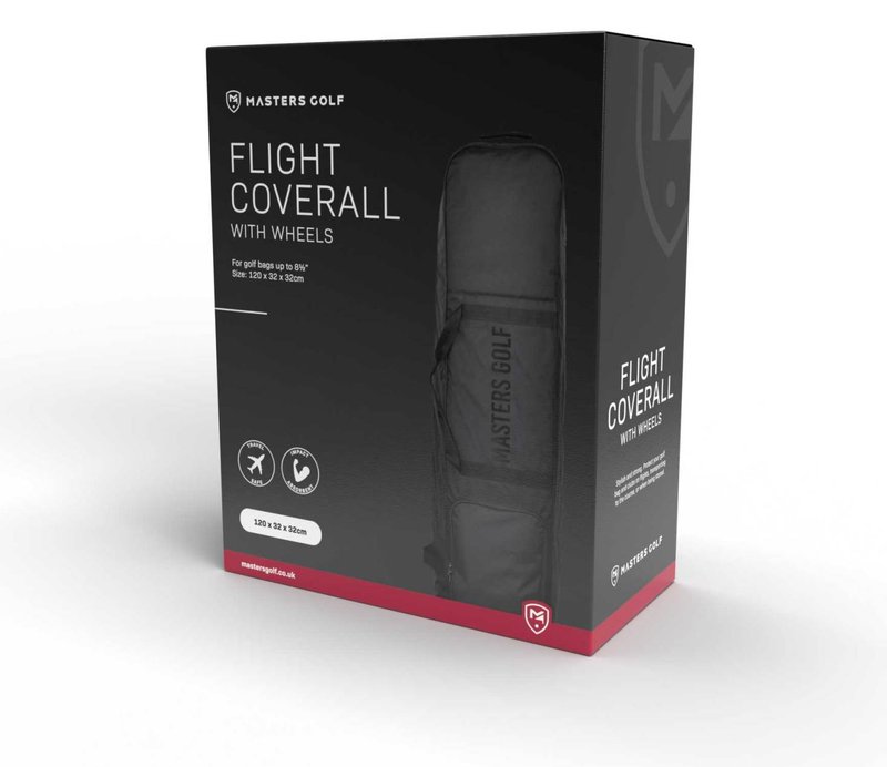 Masters Golf Flight Coverall travel bag con ruote, nero
