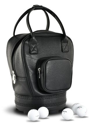 Masters Golf Leatherette Practice Ball Bag with Pocket
