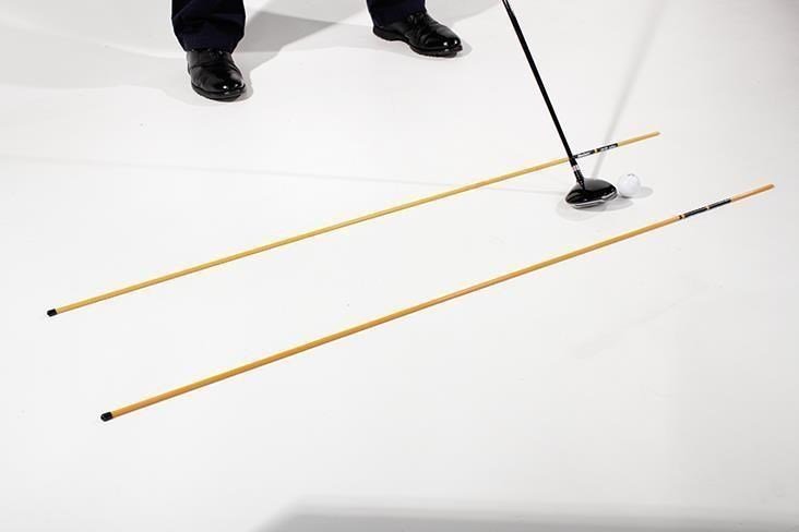 Masters Golf Masters Drill-Stix Bacchette di allineamento per allenamento, 2 pz, bianco