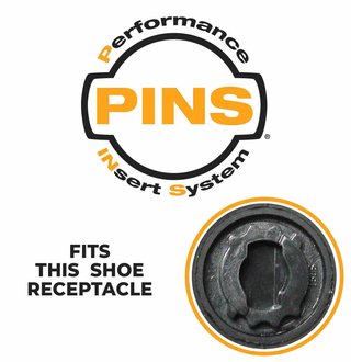 SoftSpikes Softspikes Stealth golf spikes, nero/argento, PINS (20pz)