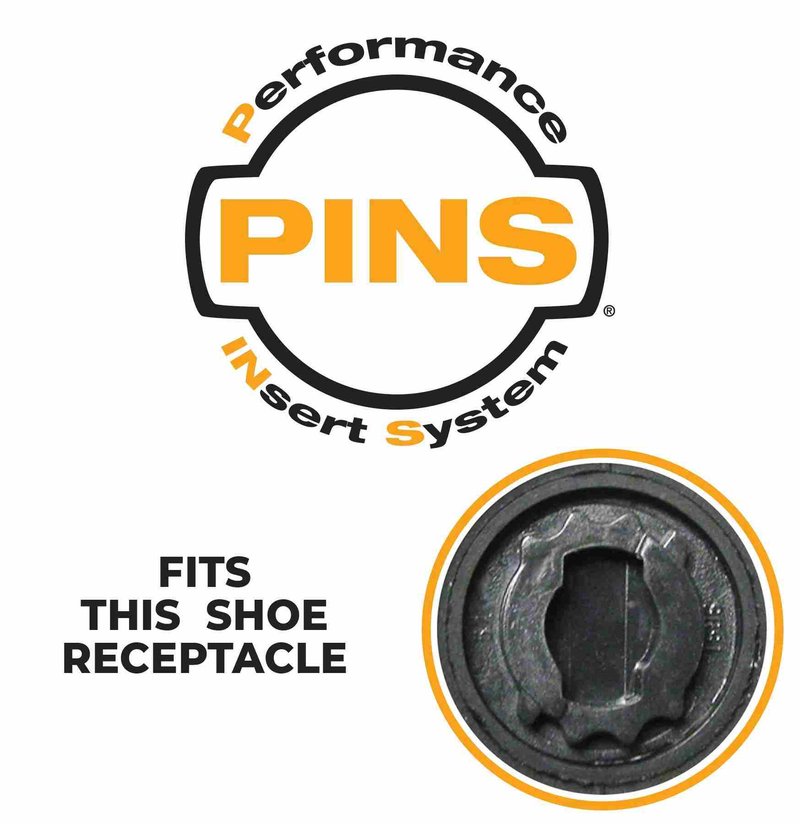 SoftSpikes Softspikes Stealth golf spikes, nero/argento, PINS (20pz)