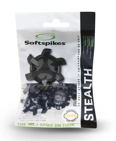 SoftSpikes Softspikes Stealth golf spikes, nero/argento, PINS (20pz)