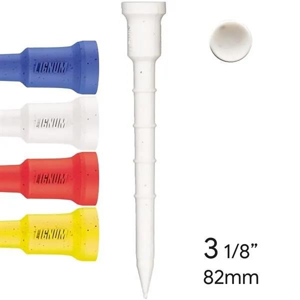 Lignum Tee 82mm (3 1/8") 12 pezzi, mix di colori