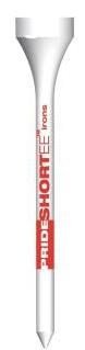 Pride Professional Tee System Prolength Short Red wood tees 53mm (2 1/8"), 25 tees