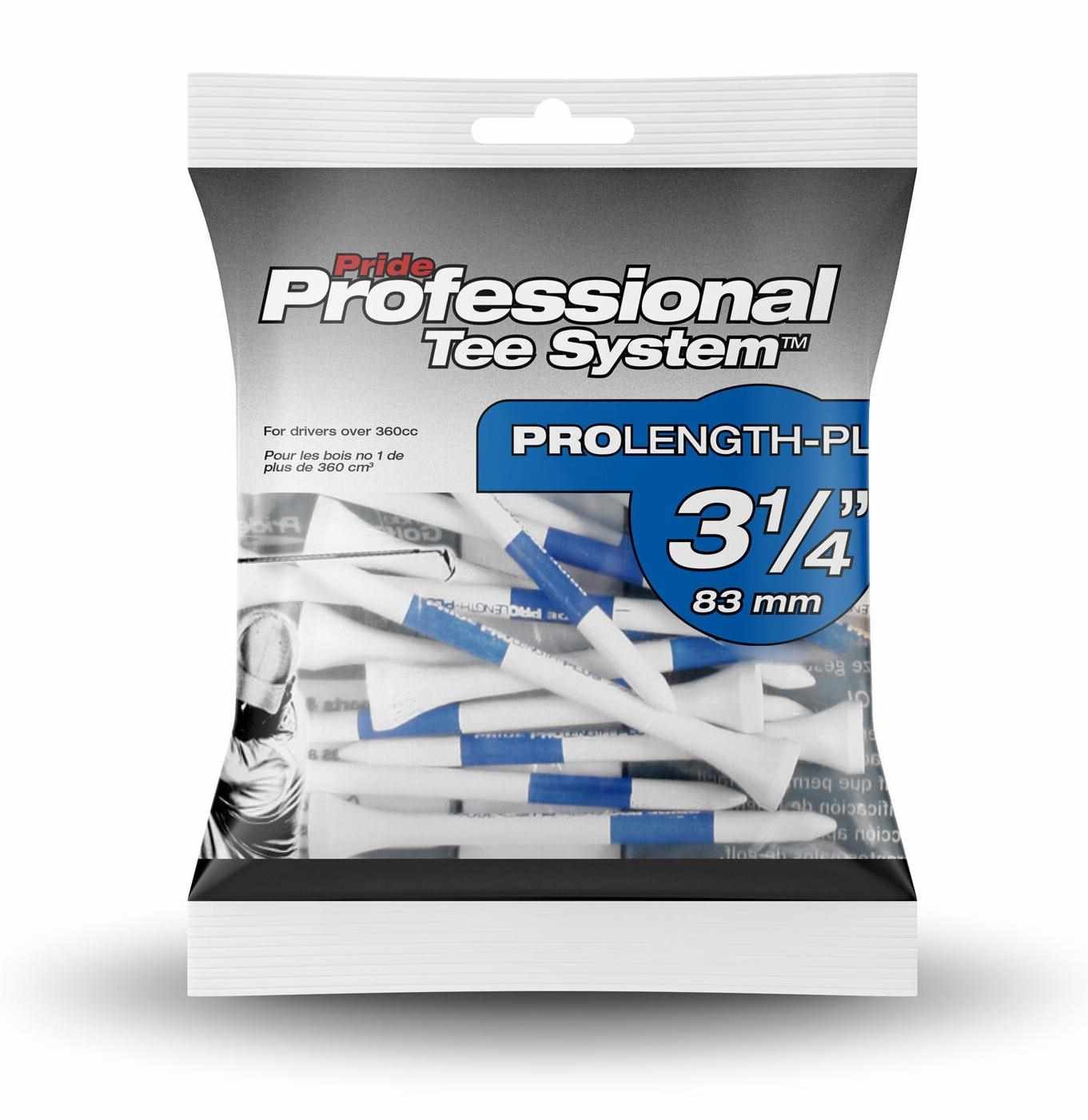 Pride Professional Tee System Prolength Plus tee in legno blu 83mm (3 1/4"), 15 pezzi