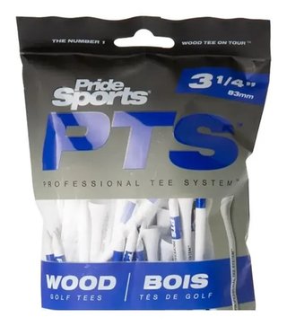 Pride Professional Tee System Prolength Plus tee in legno blu 83mm (3 1/4"), 15 pezzi