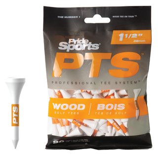 Pride Professional Tee System Prolength Mini Orange tee da golf in legno 38mm (1 1/2"), 25 pezzi