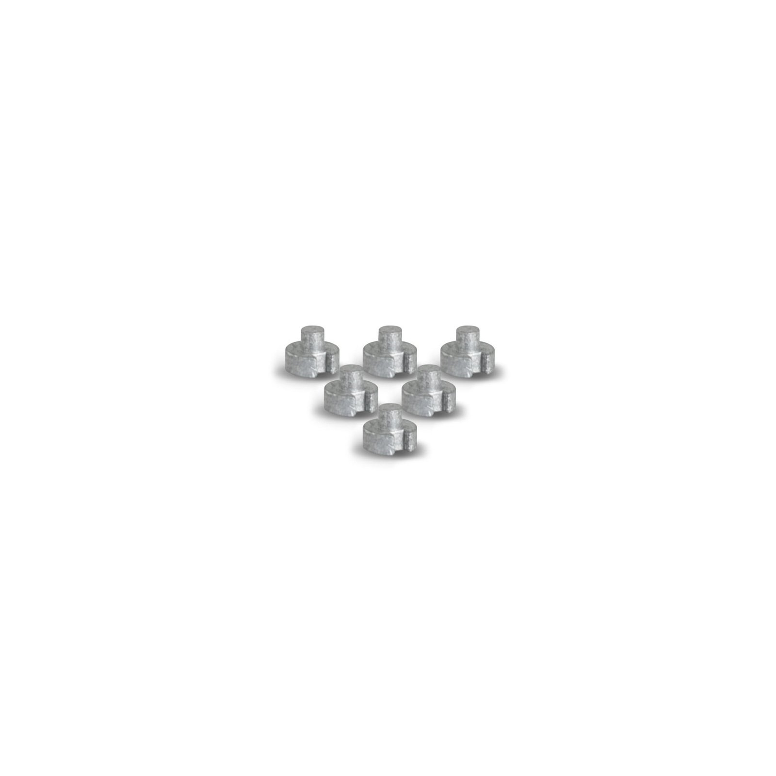 Masters Plug Weight Graphite - 2g (confezione da 6)