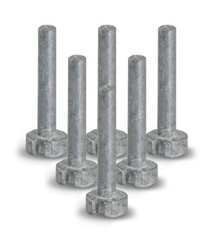 Masters Plug Weight Graphite - 4g (confezione da 6)