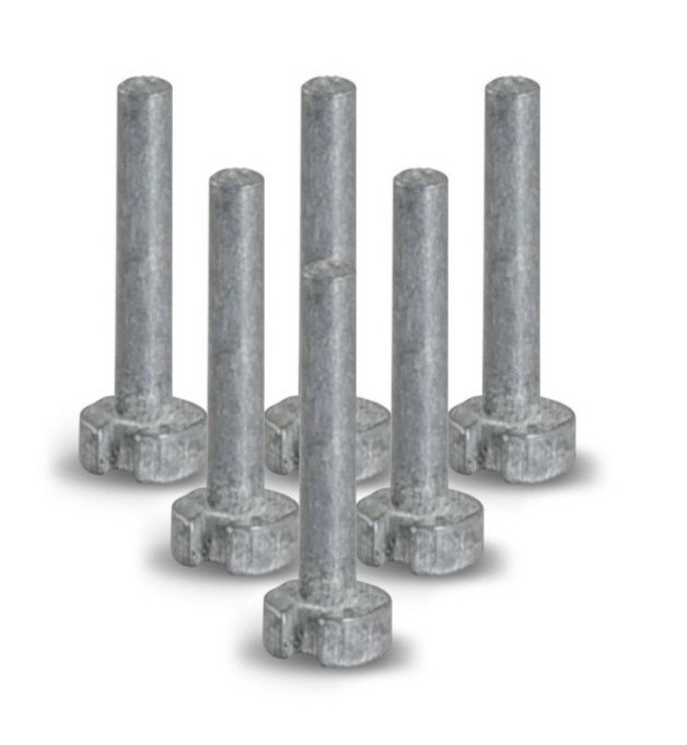 Masters Plug Weight Graphite - 4g (confezione da 6)