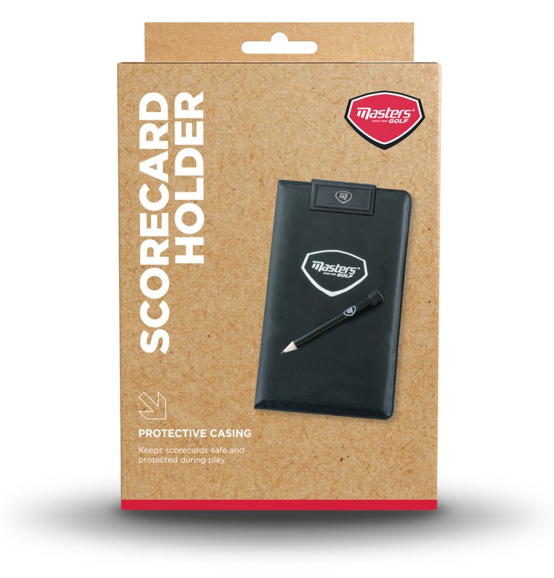 Masters Golf Score Card Holder accessorio, nero