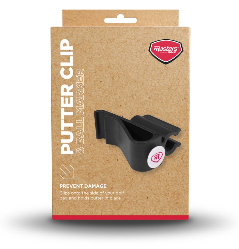 Masters Golf Putter Clip & Ball Marker accessorio, nero