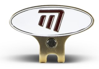 Masters Golf Cap Clip & Ball Marker segnapalla, bianco/rosso