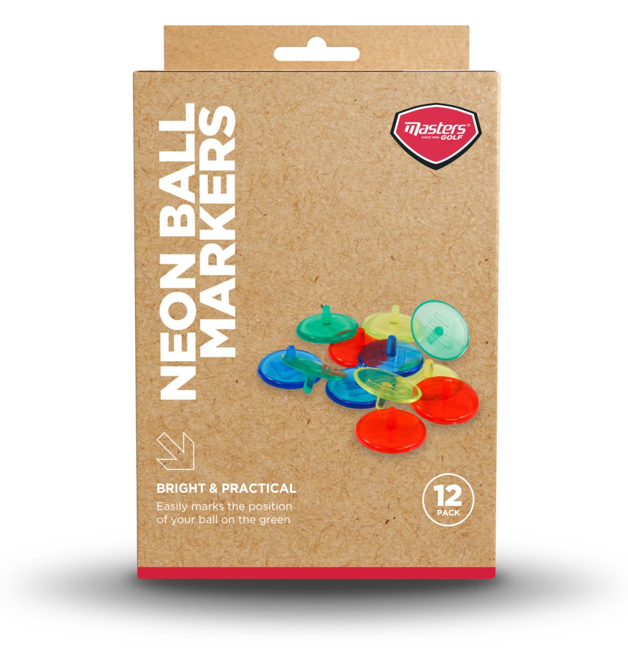 Masters Golf Neon Ball Markers (12 pack) segnapalla