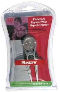 Masters Golf Masters Deluxe Pitchfork With Marker segnaposto, argento