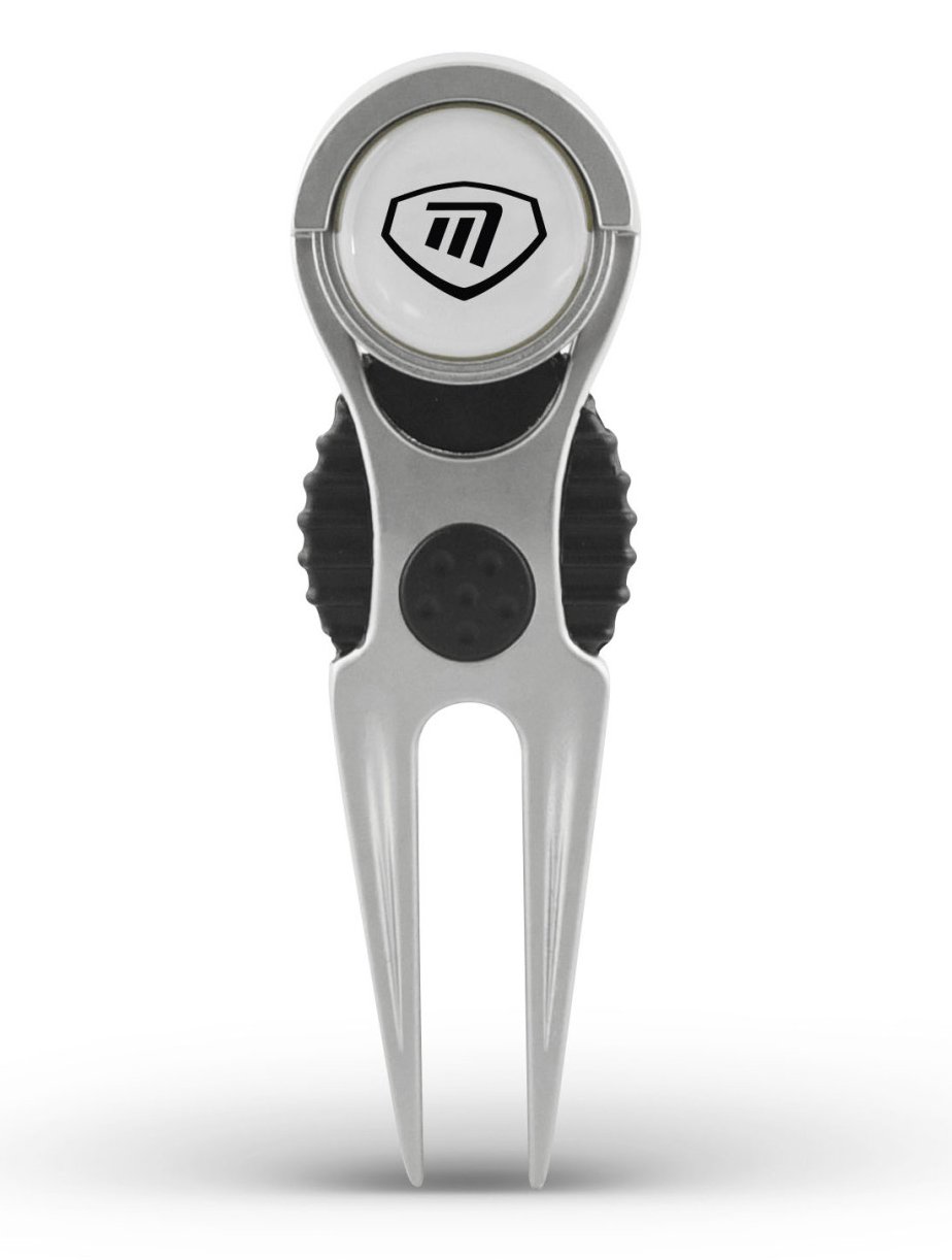 Masters Golf Deluxe Pitchfork With Marker segnaposto, argento