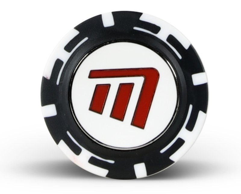 Masters Golf Poker Chips with Mag Ball Marker segnapalline, nero/bianco