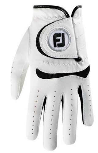 Footjoy FJ Junior 18 guanto da golf per bambini, bianco/nero